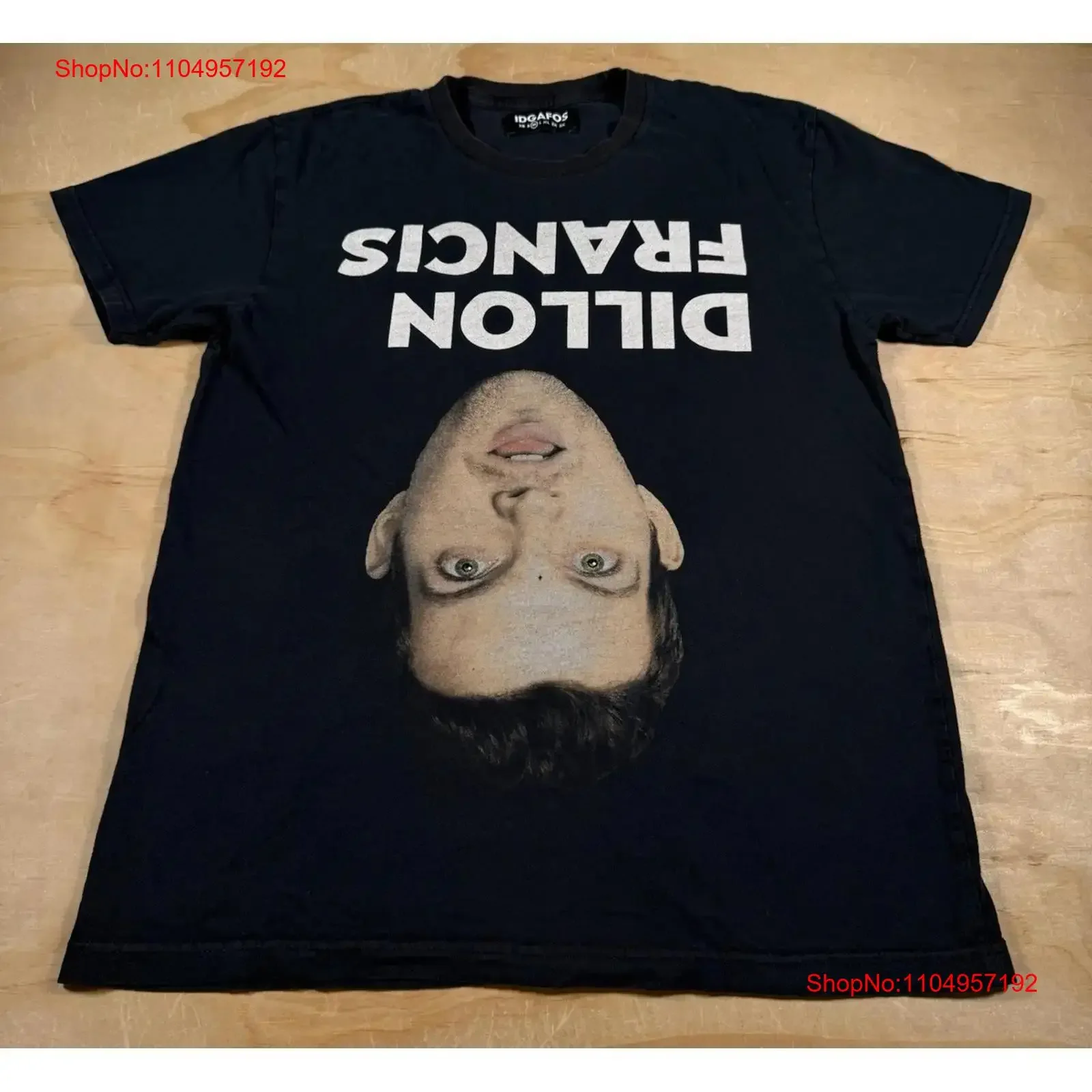 A4937 Dillon Francis IDGAFOS Camiseta Tamanho Médio vintage Lavado Top Para Uso Diário Elegante Versátil moda gráfico