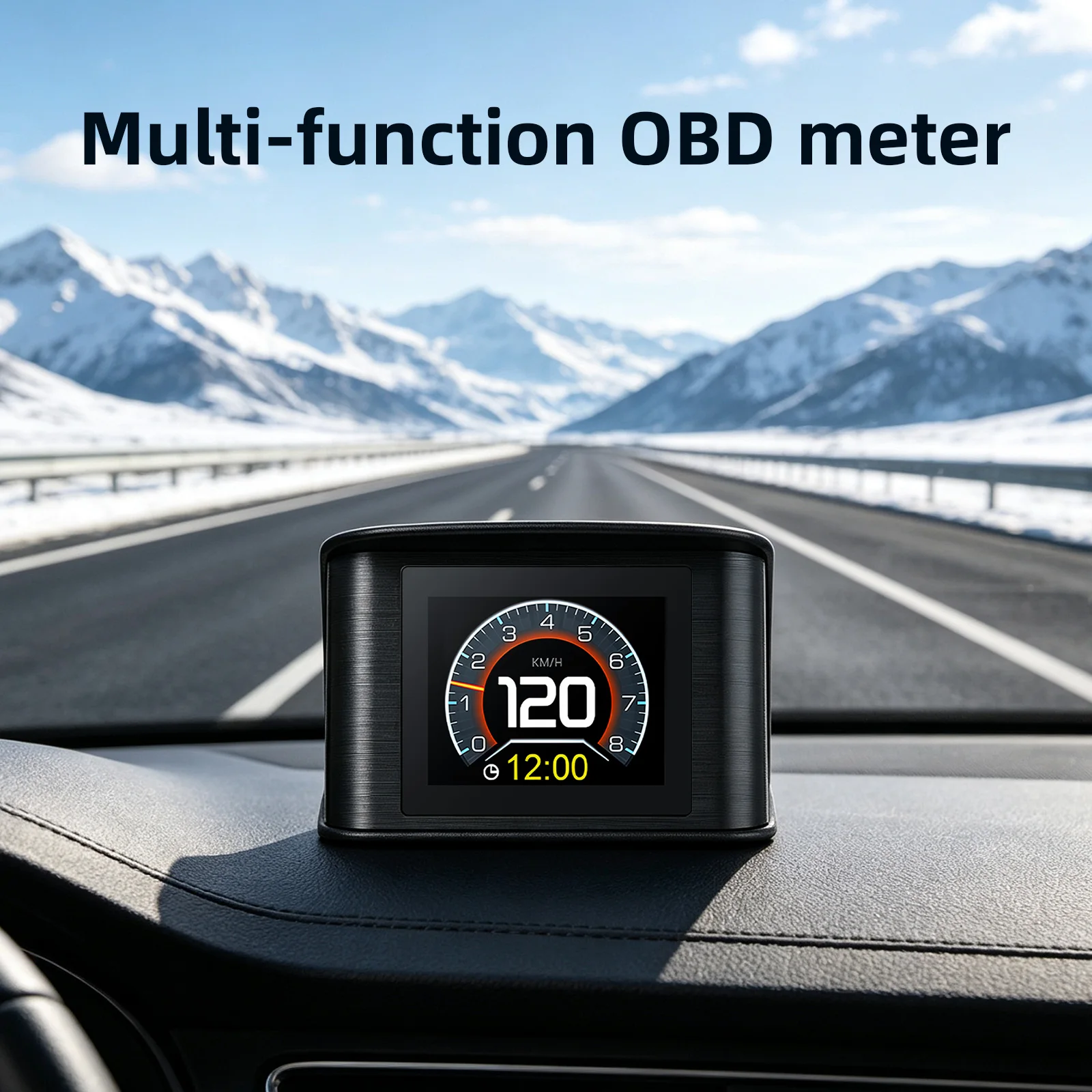 P10 Pro Car HUD OBD2 Head Up Display On-board Computer Speedometer RPM Water Temp Voltage Fuel Consumption Gauge Overspeed Alarm