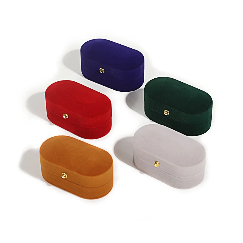 Velvet Wedding Ring Pair Box, Elegant Storage Solution