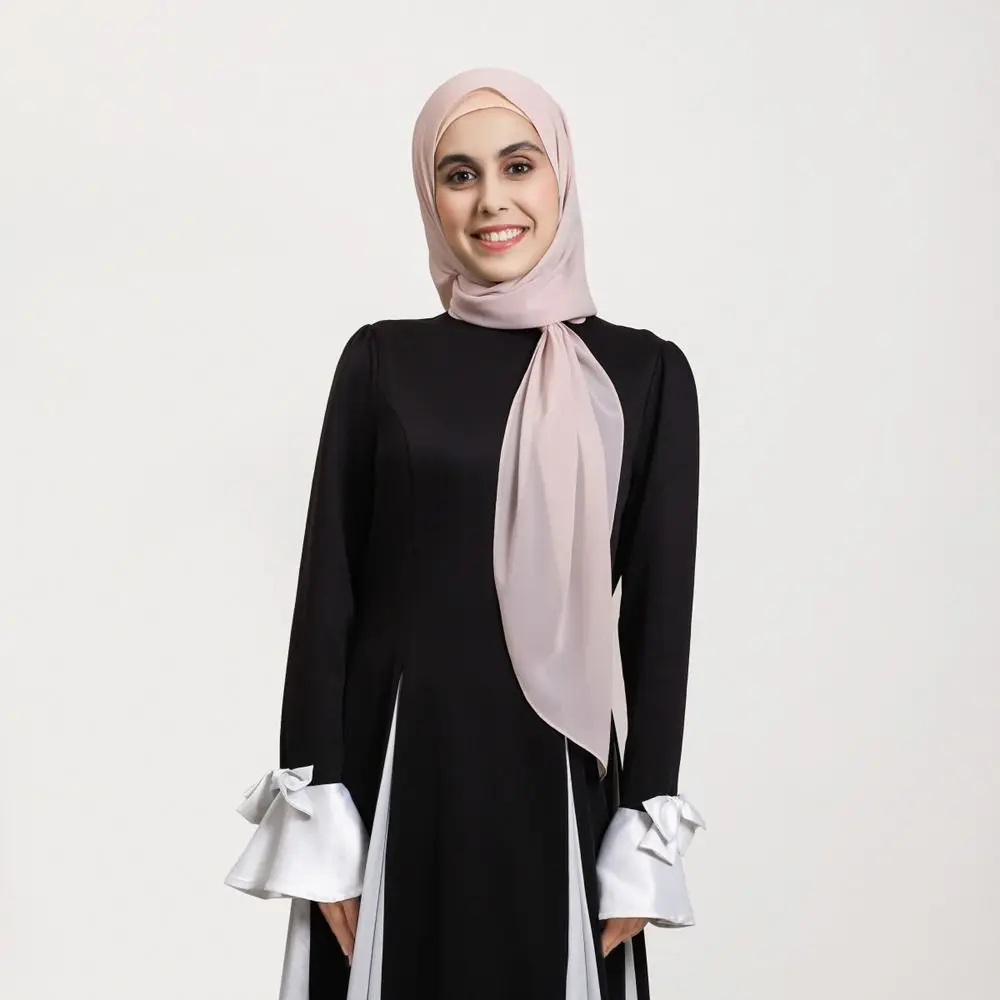 New Magnetic Buckle Instant Chiffon Hijab Large Size Plain Hijab Scarf Solid Color Ready to Wear Headscarf For Women