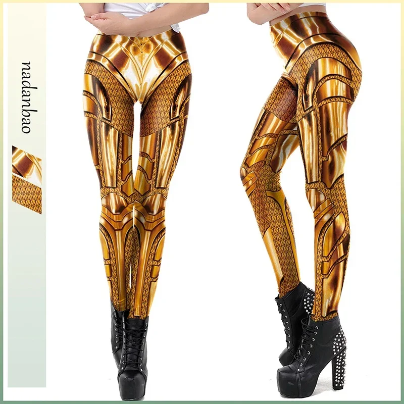 SN60 Film Superheld Cosplay Kostüme 3D Druck Overall Gold Silber Langarm Engen Body Zentai Outfit Frauen Mus1 & 2