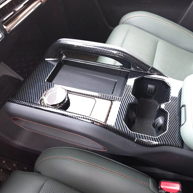 

For Chery Jaecoo 6 J6 ICAR 03 2024-26 ABS Carbon Fiber Car Center Console Gearshift Side Handle Frame Cover Trim Car Accessories
