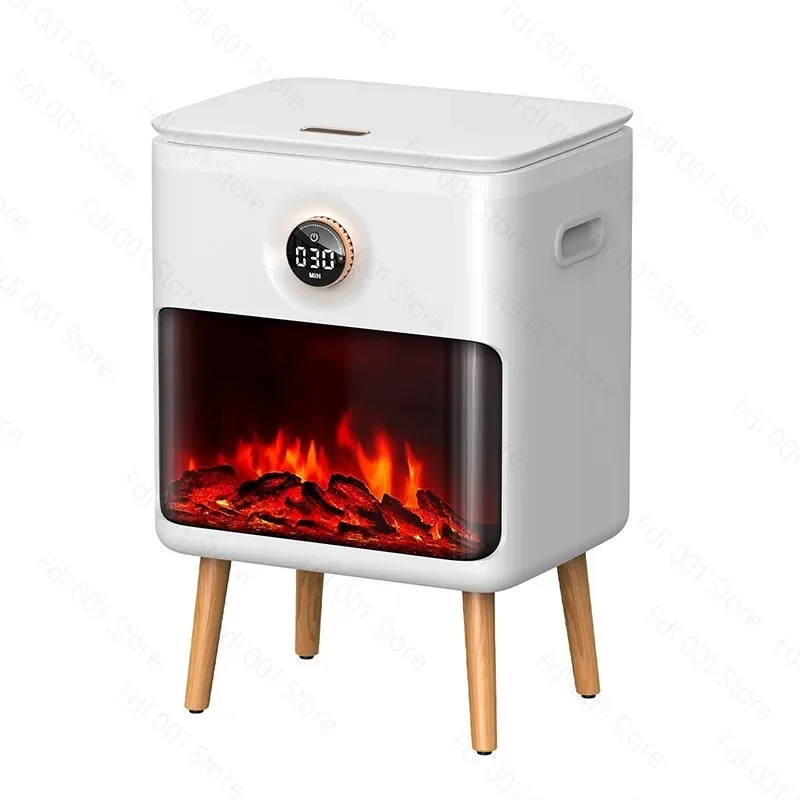 23L 3D Simulated Fireplace Towel Heating Bucket One Touch Start Child Lock Timer Towel Warmer