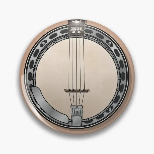 

Gibson Mastertone 5 String Banjo Soft Button Pin Brooch Fashion Cartoon Women Funny Decor Clothes Cute Lover Hat Lapel Pin