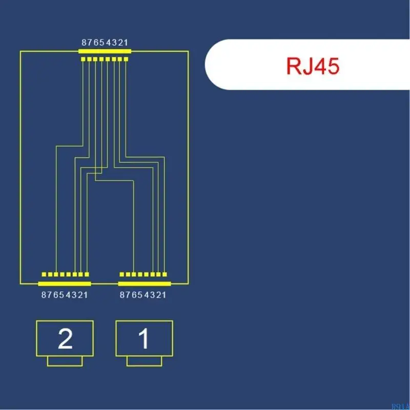 R91A Waterproof PoE Combiner Splitter Adapter Ethernet Splitter 1 to 2 Adapter Simultaneous Online Separator ABS-material