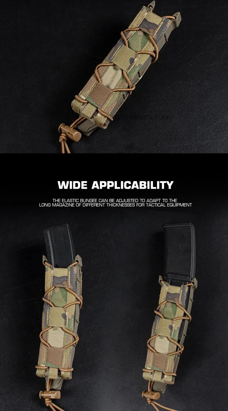 MP5 MP7 Magazintasche 9mm.45 Langwaffenmagazinhalter Taktische Modulare MOLLE Offene Magazintasche Träger Jagd Airsoft Zubehör – Detail 3
