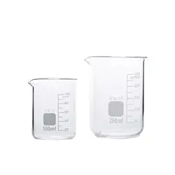 100ml 250ml Large Capacity Borosilicate Glass Measuring Cup Transparent Graduated Cup Heat-Resistant Multifunctional Beaker