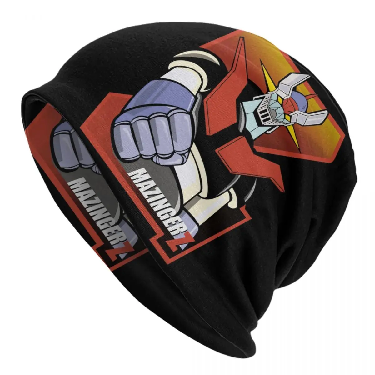 Mazinger Z Anime Skullies Beanies Caps Unisex Winter Warm Knit Hat Street Adult UFO Robot Grendizer Bonnet Hats Outdoor Ski Cap