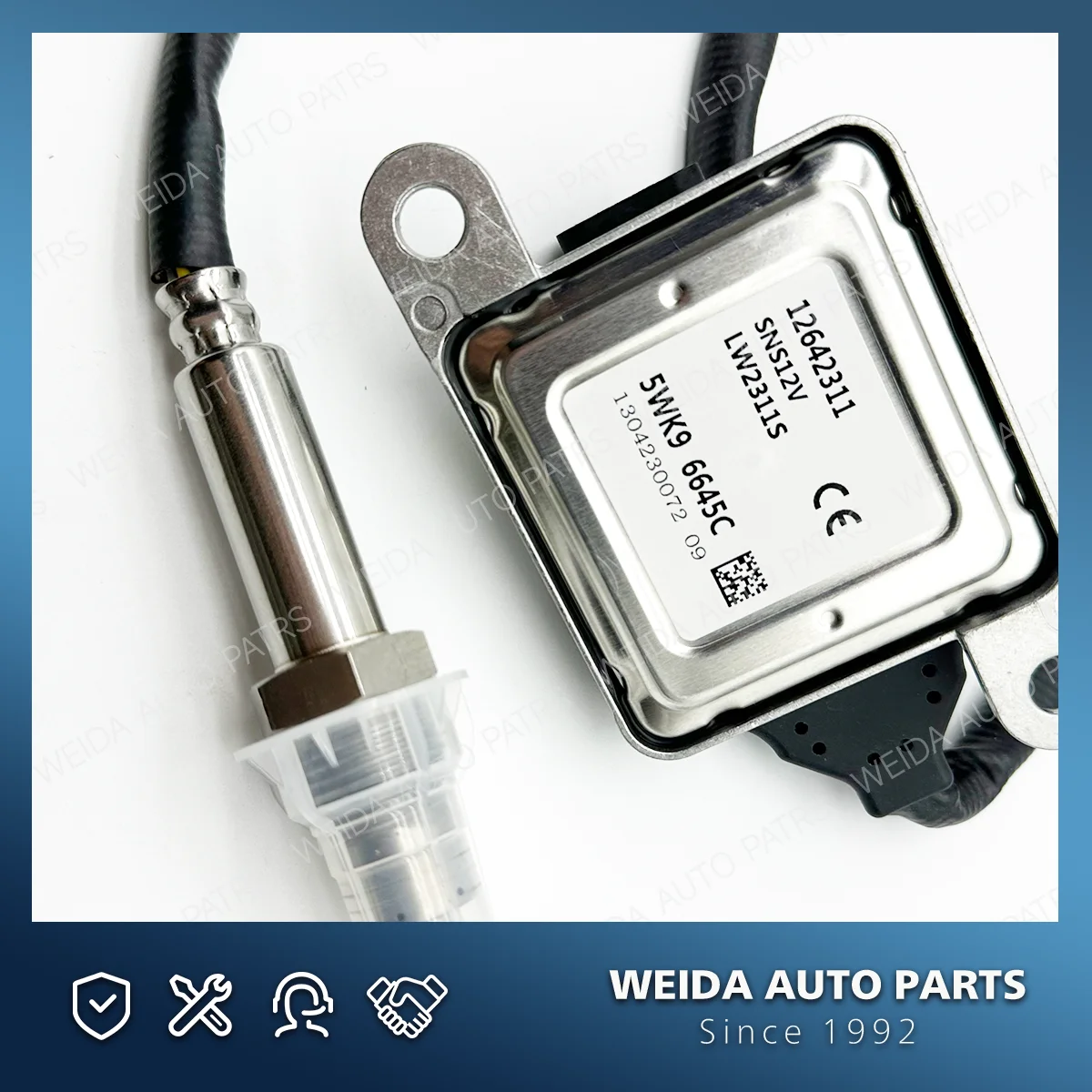 أجهزة استشعار السيارات 5WK9 6645C مستشعر أكاسيد النيتروجين 12642311 5WK96645C مستشعر الأوكسجين النيتروجين لشاحنة الديزل 2011-2015 محرك 6.6L 2500 3500 #4