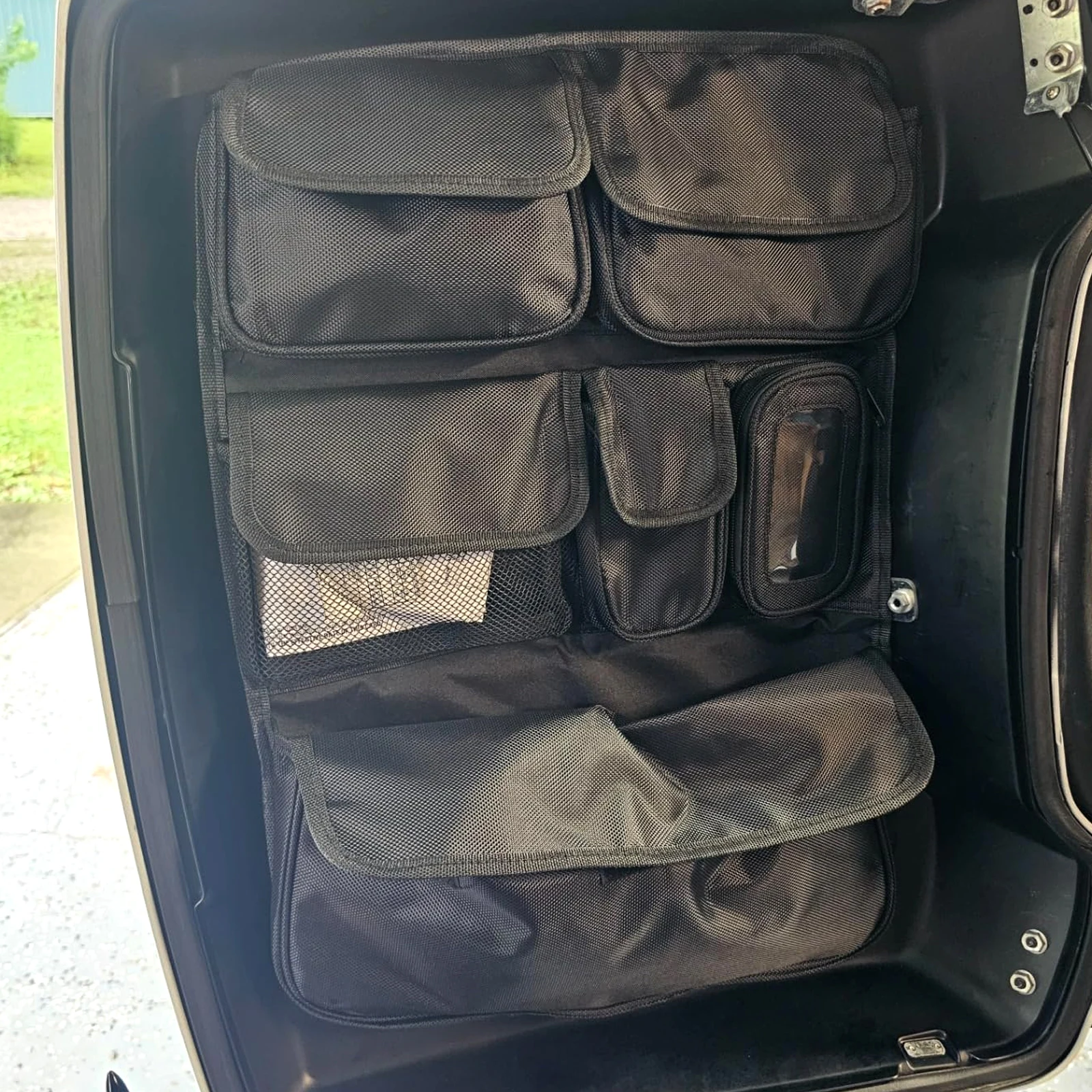 Motorcycle Tour Pack Lid Organizer Storage Saddle Bag Pouch For Harley Touring Street Glide FLHX Road King Electra Glide CVO - view 2