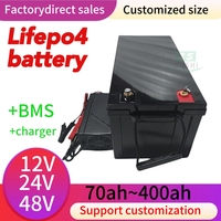 XS Battery 12V 24V 48V 100Ah 200Ah 280Ah 300Ah 400Ah LiFePo4 Lithium Iron Phosphate Batteries For Solar Boat inverter Golf Cart