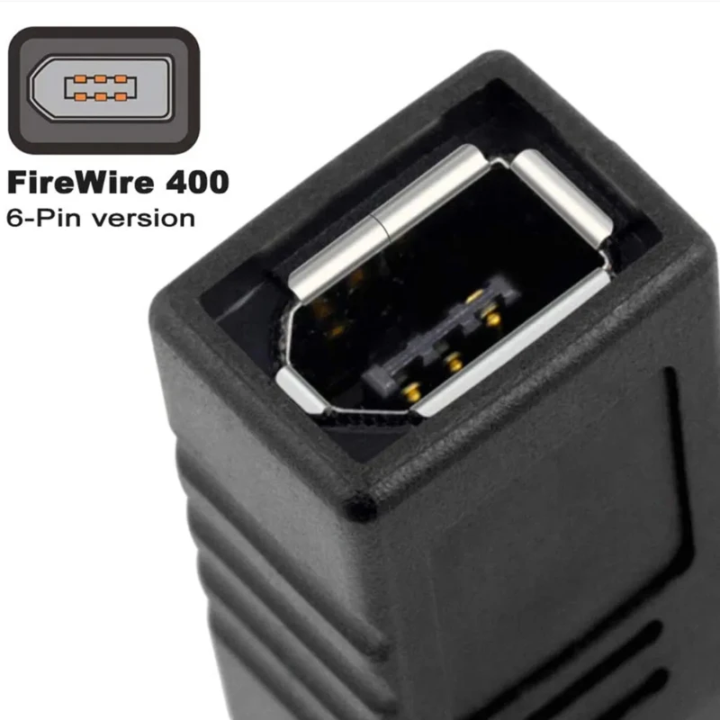 Адаптер-конвертер Firewire 400-800, Ieee 1394a 6-контактный разъем мама-1394b 9-контактный штекер, Соединительный Кабель-адаптер 1394a 6-контактный провод