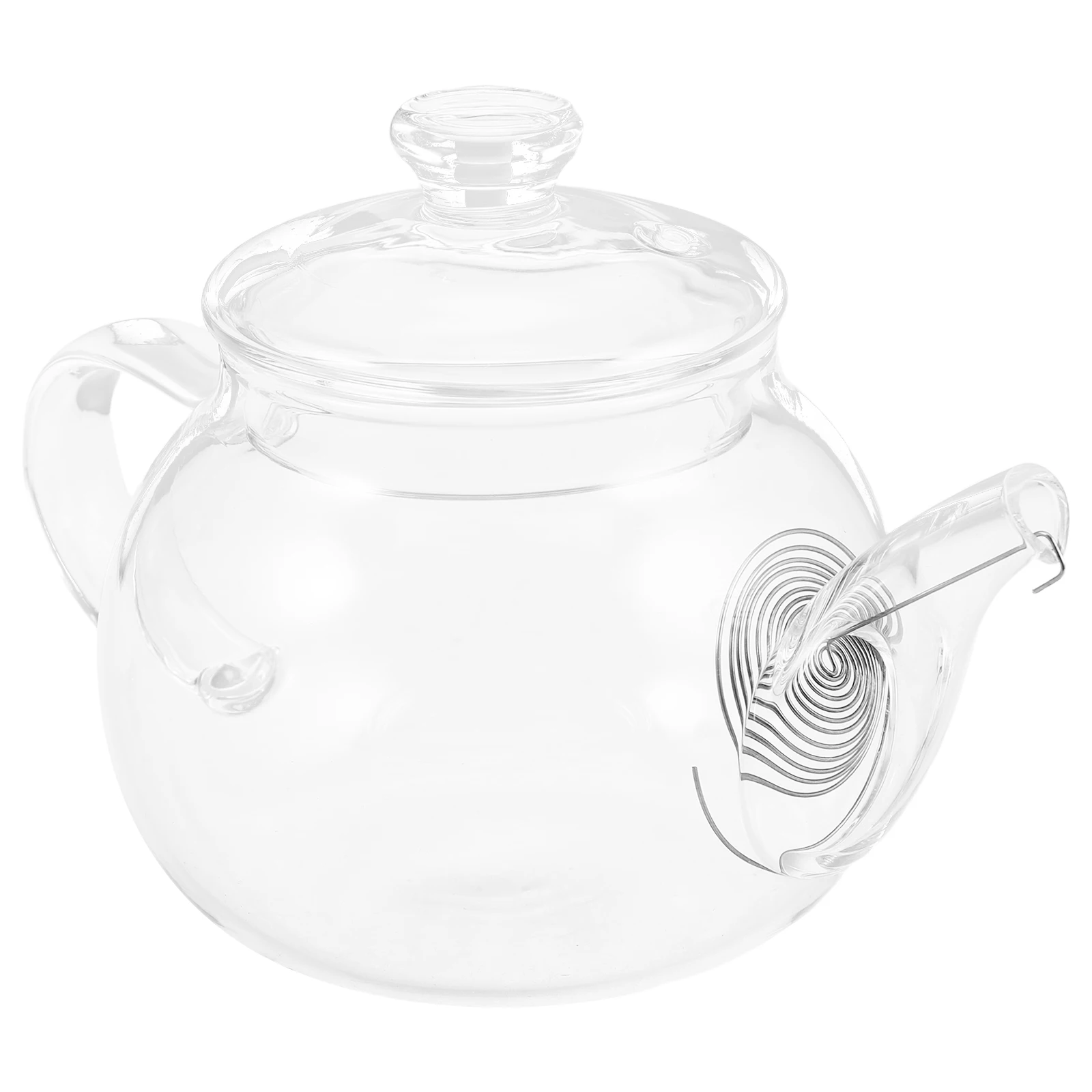 

Clear Thickened Borosilicate Glass Teapot Heat-Resistant Removable Infuser Loose Leaf Tea Pot Stovetop Brewing