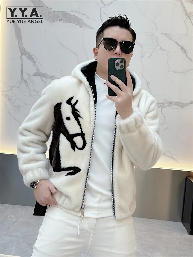 

Модная мужская повседневная тонкая куртка на молнии с длинными рукавами, верхняя одежда из искусственного меха, теплые зимние куртки с капюшоном, повседневное мужское универсальное пальто