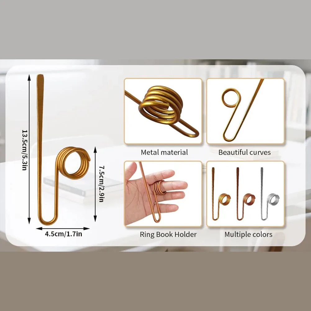 メタルブックホルダーリング手作りフィンガーリングブックオープナーホルダーポータブルサムブックページホルダー読書好きへのギフト