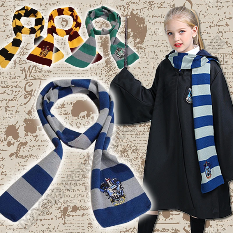 Adult Children Harris scarf Cosplay ornament Set Magic School Men\'s Women\'s Wizardry Scarf