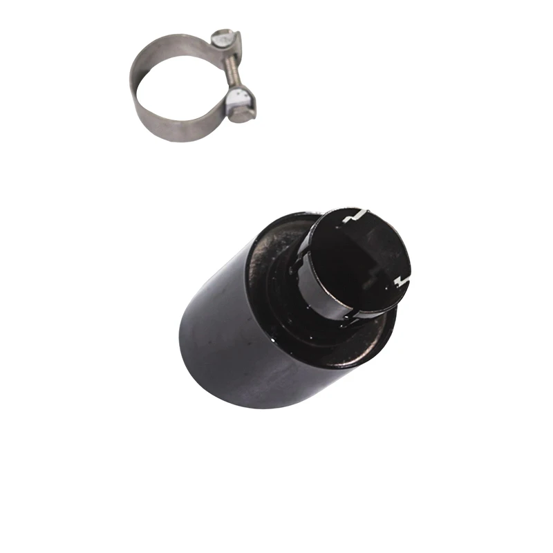 For OEM General-purpose Car Exhaust Tip, 304 Stainless Steel Black-plated Tip, General-purpose Decorative Tailpipe