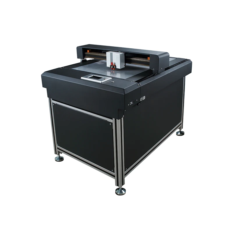 Flatbed Cutting Plotter Delta PLC Motor Core High Precision Dual Cutter Heads For Papers Giftbox Cardboard PVC PET