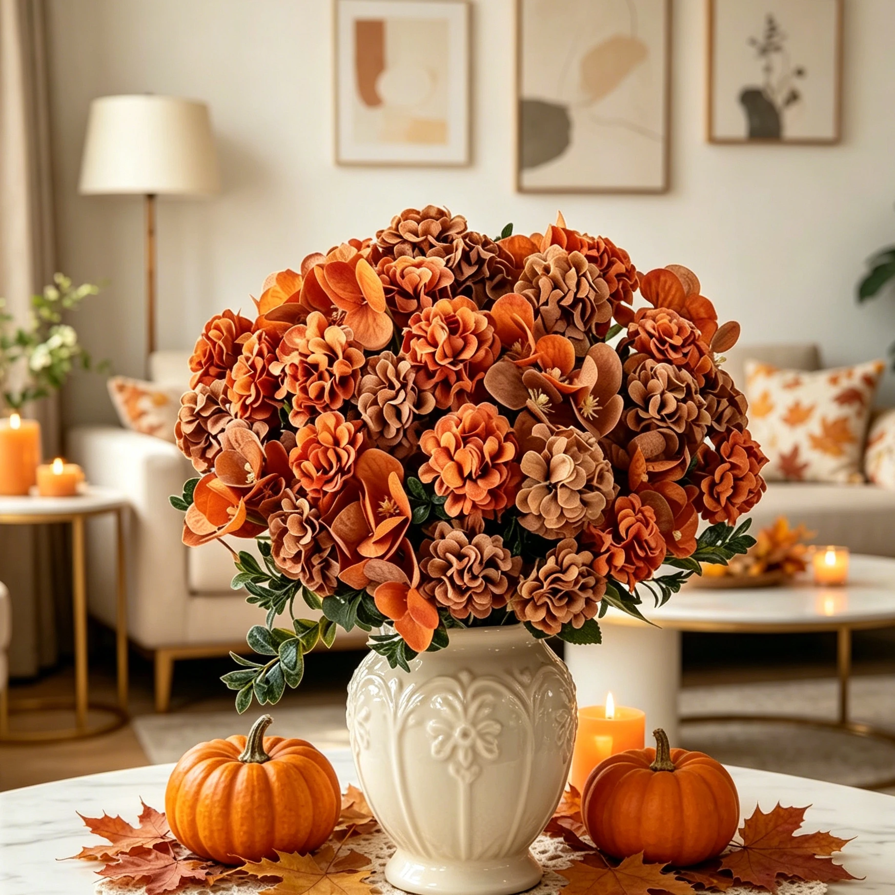 Artificial Artificial Flowers Hydrangea Wedding Wreth Bridal Bouquet Outdoor Garden Autumn Festival Decora Home Room Table Vases Diy Gifts - Aliexpress Deal