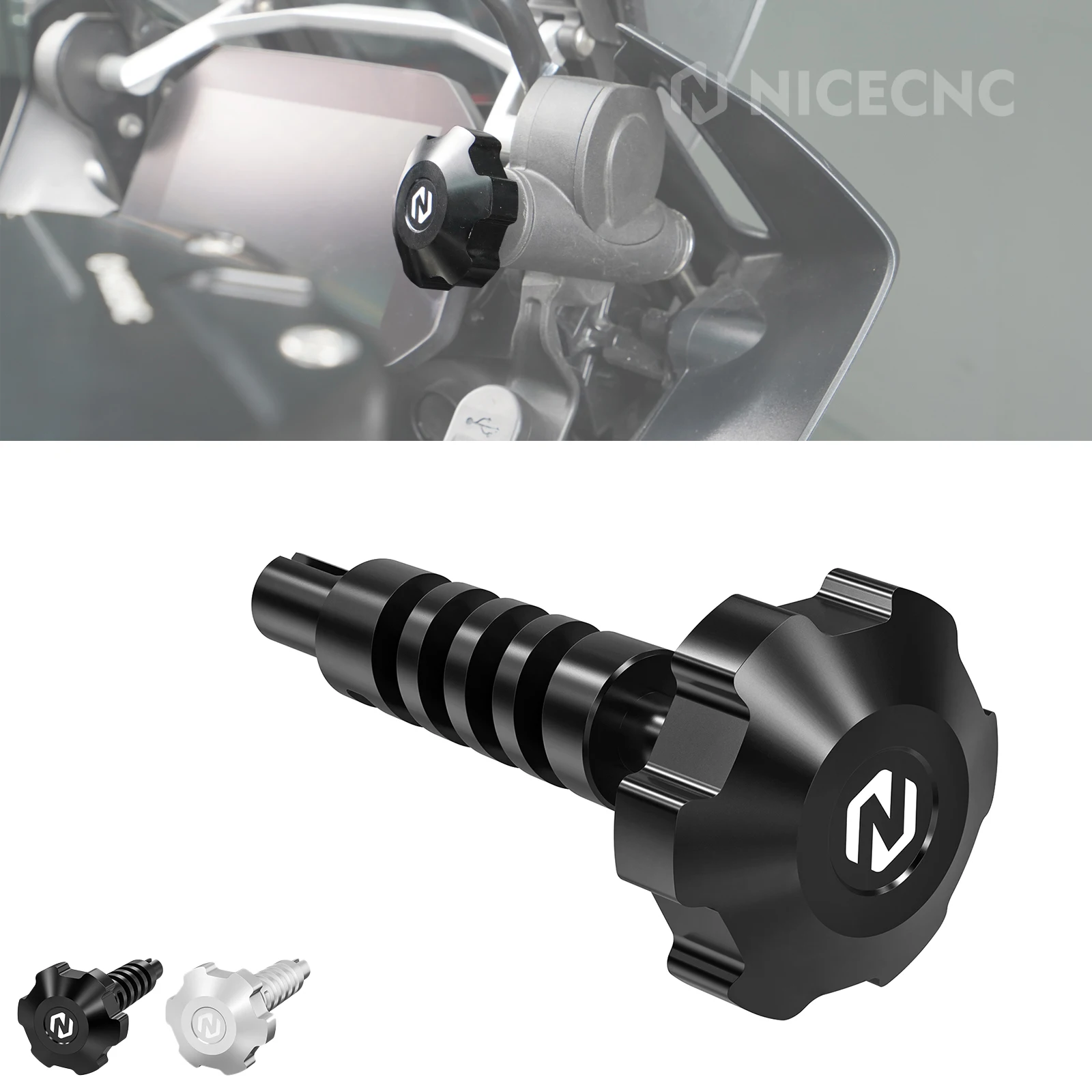 

For 2018-2024 BMW R1250GS/Adventure R1250GSA Windshield Adjustment Screw Adjustor Wheel for BMW R1200GS/Adventure R1200GSA 13-18