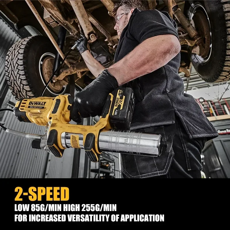 Imagem -03 - Pistola de Graxa sem Fio Dewalt Ferramentas Elétricas Dewalt Pistola Graxa de Velocidades sem Escova Dewalt Dcgg581n 20v 10000psi Max 255ml Min