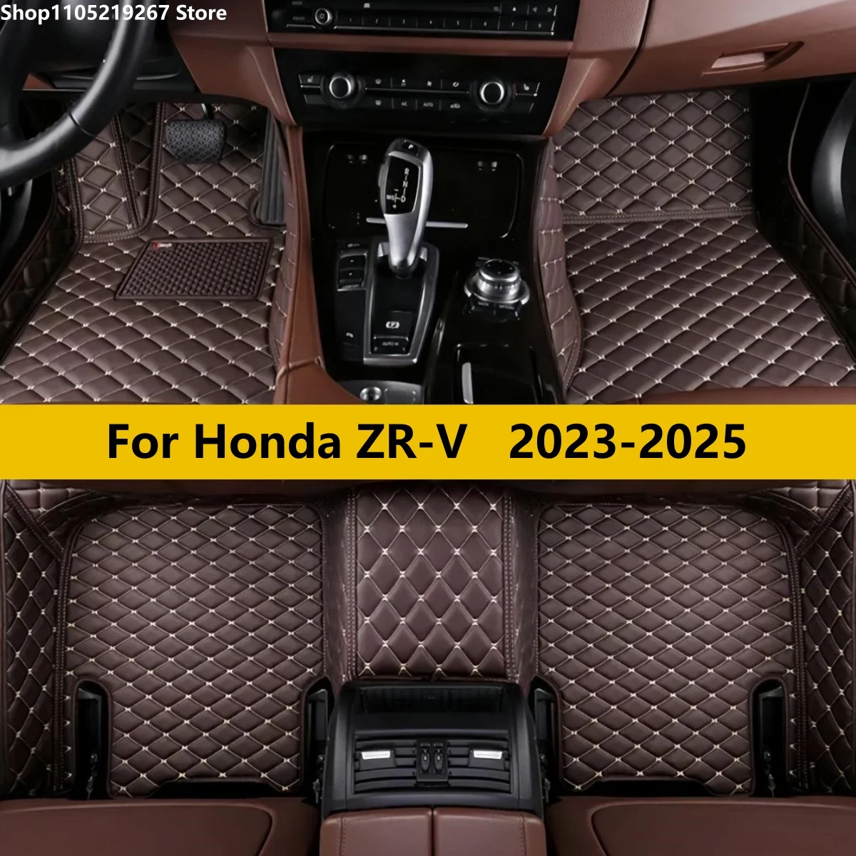 

Car Floor Mats Fit For Honda ZR-V ZRV ZR V 2023 2024 2025 Auto Foot Pads Carpet Leather Matts
