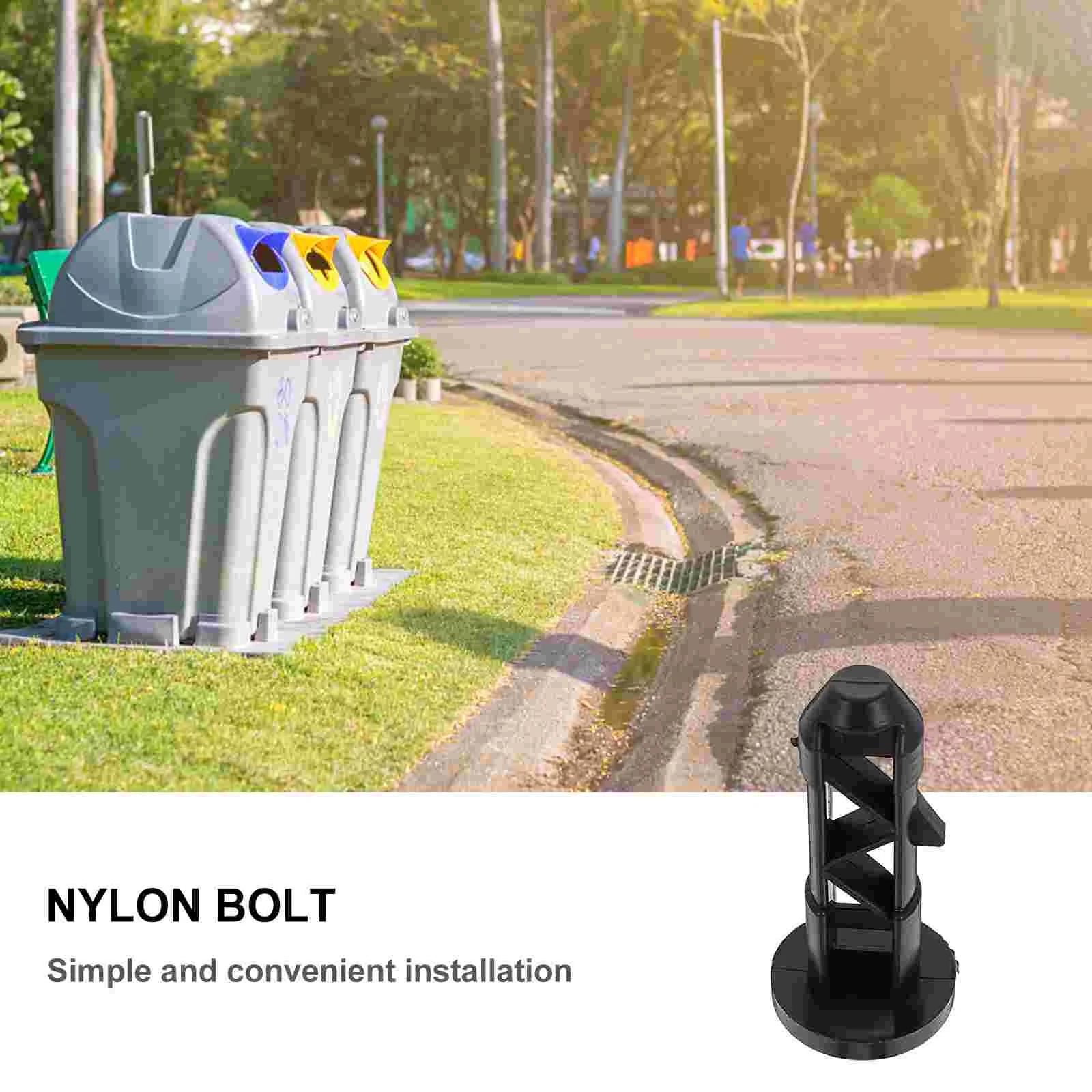 10 Pcs Dust Box Garbage Can Trash Latch Bolts Cans Outdoor Plastic Dustbin Trashcan Lid Plugs Link