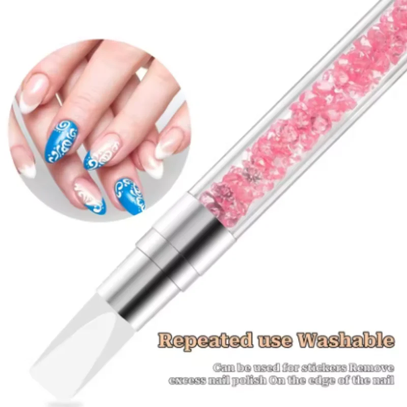 5Pcs Sculpture Pen Dual Tipped Silicone Nail Tools Acrylic Pen Brushes for Resin Design for Foil Carving Drawing