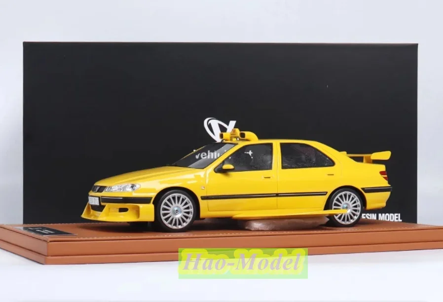 VEHICLE Art 1:18 For Peugeot 406 TAXI Resin Diecast Car Model Toys Boys Birthday Gifts Hobby Display Collection Ornaments Yellow