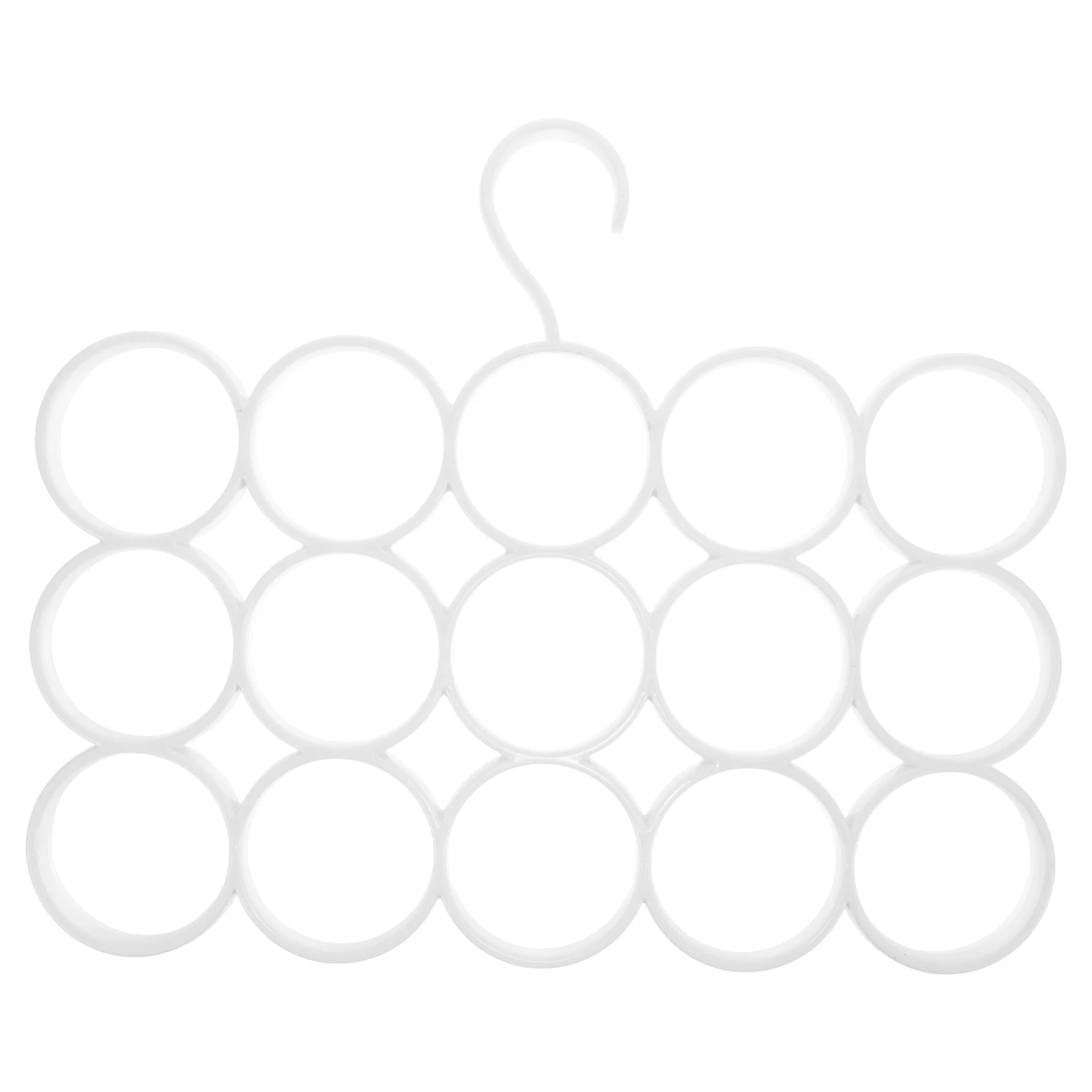 

15 Rings Scarf Tie Hanger Multifunctional Storage Rack Wardrobe Organizer Shawl Holder Closet Accessory Space Saver