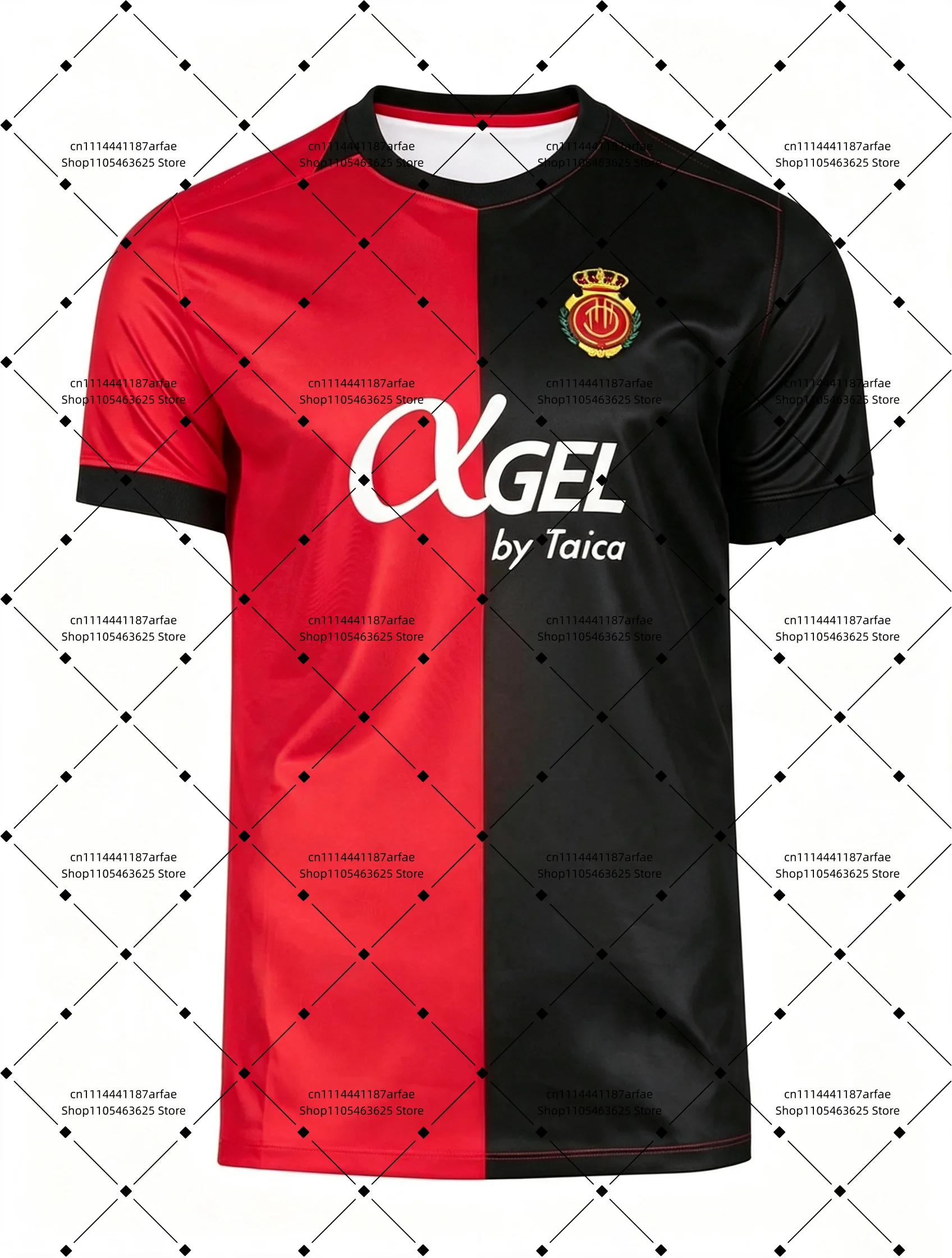 26-27 RCD Mallorca Heim- und Auswärtstrikot mit 3D-Digitaldruck, bequemes und atmungsaktives Sport-Freizeit-Oberteil – Detail 6