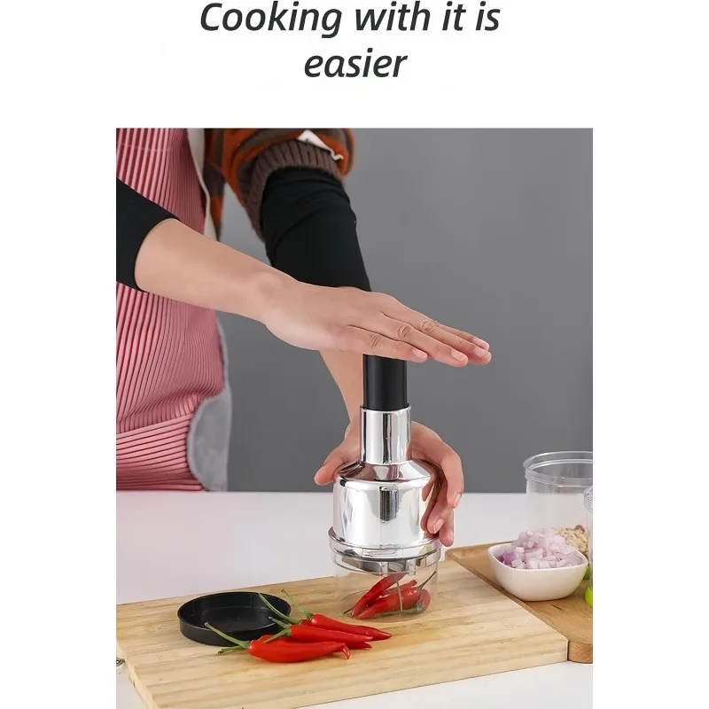Manual Hand Chopper Garlic Chopper Vegetable Slicer Mini Mincer Crusher for Garlic Ginger Herb Nut  Kitchen Tools Accessories