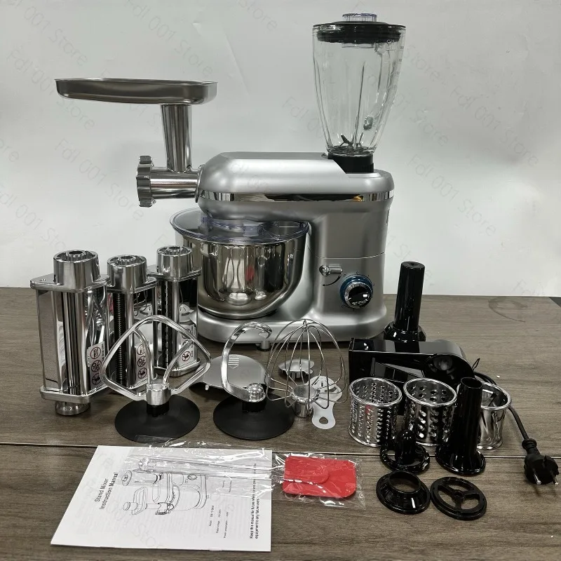 Household 5.5L multifunctional chef machine 5-in-1 dough kneader foodmixers dough machine cooking machine