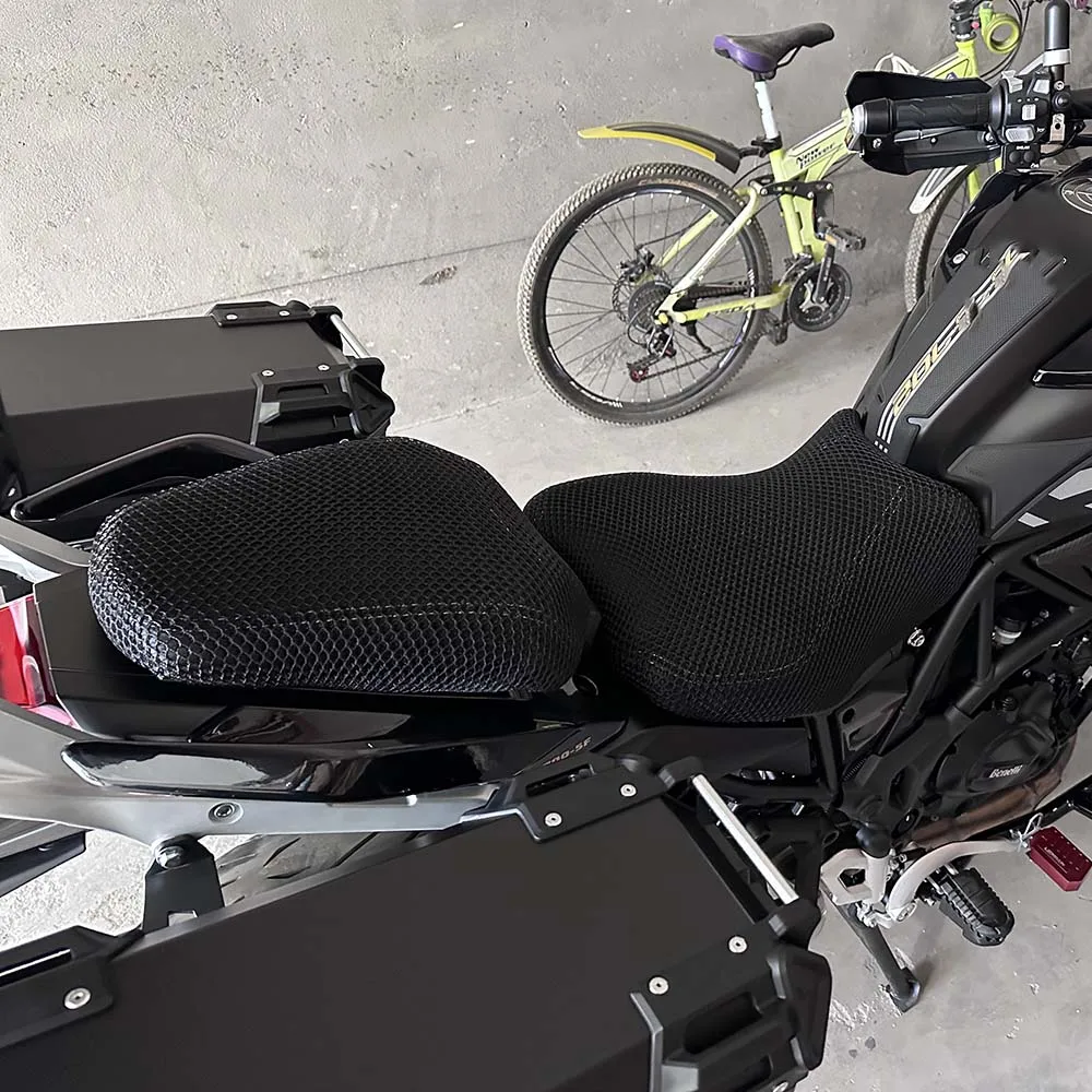 Coprisedile in rete per moto protezione per cuscino del sedile con isolamento termico per Benelli TRK702X TRK702 TRK 702 X 702X accessori