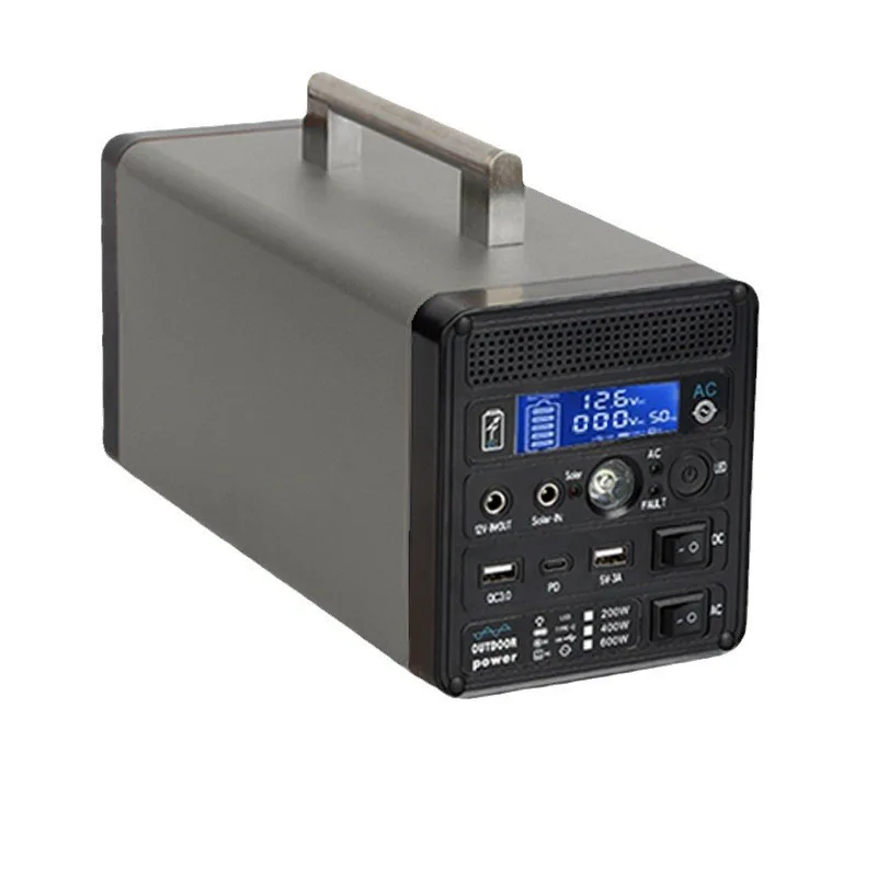 Outdoor Portable Power Station Large Capacity High Power LiFePO4 Battery Aluminum-shell Digital Display MPPT Night Market RV