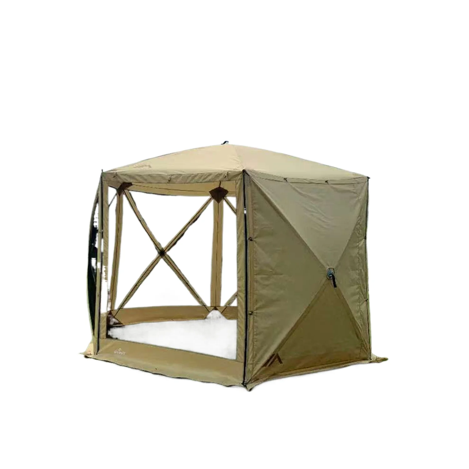 Outdoor Pop Up Mosquito Net Tent for Camping Garden Patio with Rainproof UV Shade Canopy Portable Six Sided Mesh Shelter for