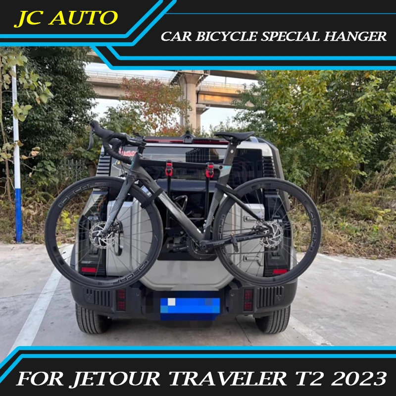 Misura per Chery JETOUR Traveler T2 2023-2024 Car Bicycle Special Hanger modificato Car Trunk portabiciclette accessori esterni per auto