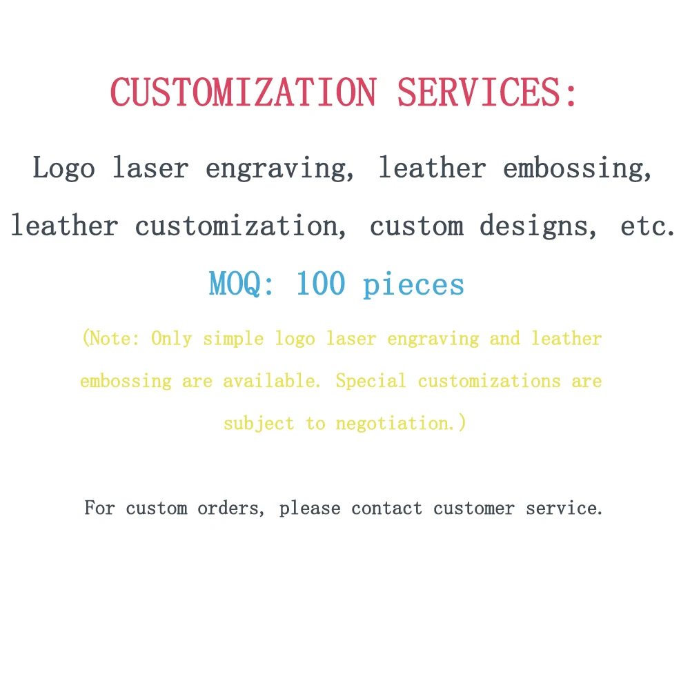 100pcs Customized sample fee