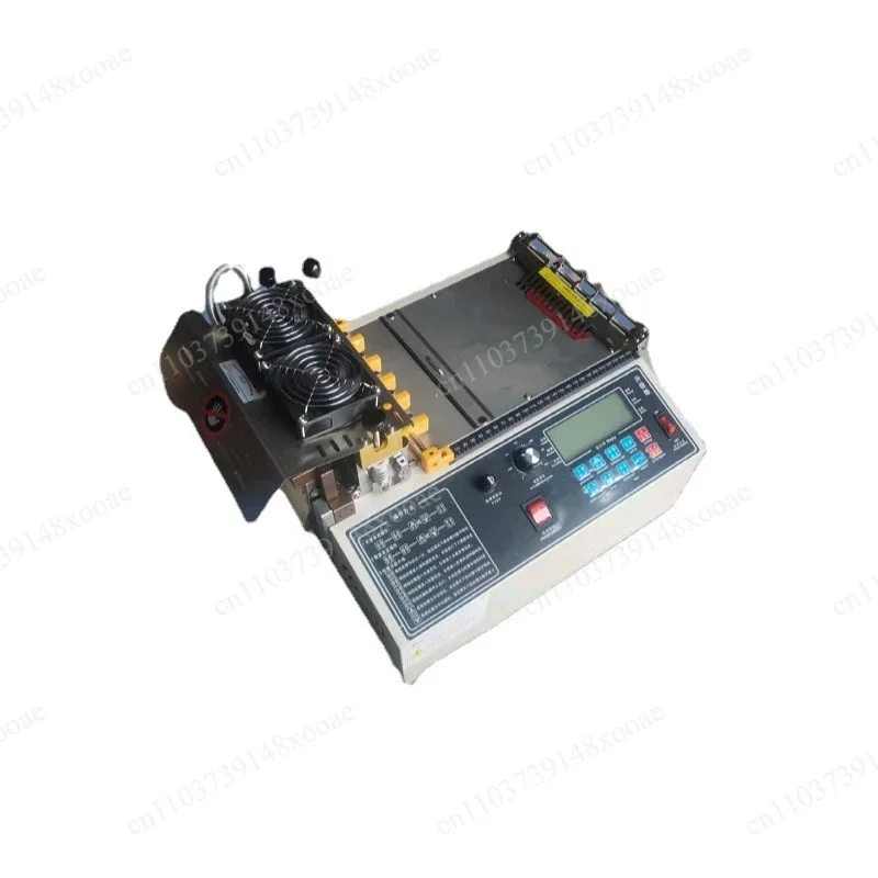 Small Automatic Computer Tape Cutter, Hot Cutting Machine for Webbing, Ribbon, Belt & Zipper with Belt Breaker Function