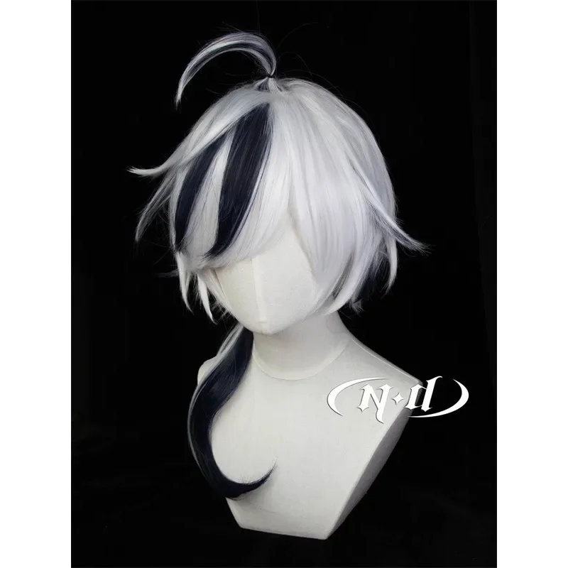 لعبة نو: كرنفال بليد 60 سم أسود أبيض مقاوم للحرارة شعر مستعار أنيمي + شعر مستعار Capv؛ 2، r'6؛ t.