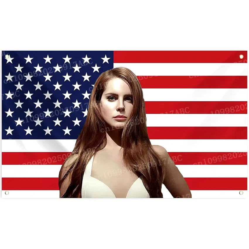 Lana Del Rey Flag Tapestry American Banner Home Tapestry For College Dorm Room Guy Man Cave Bedroom Home Tapestry Top