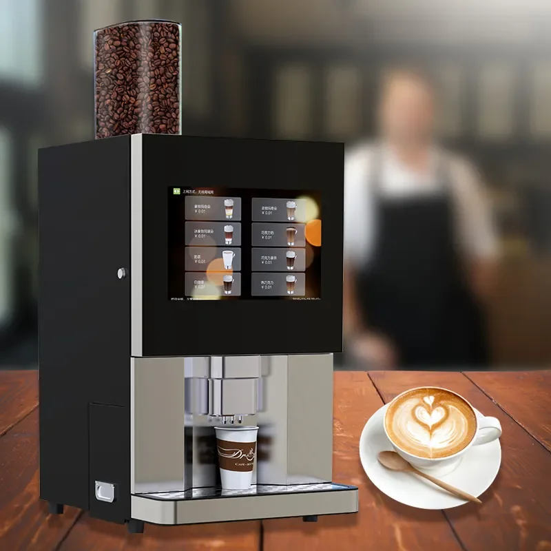 

Business Smart Automatic 9 Hot Beverages Desktop Instant Vending Machine for Coffee Cappuccino