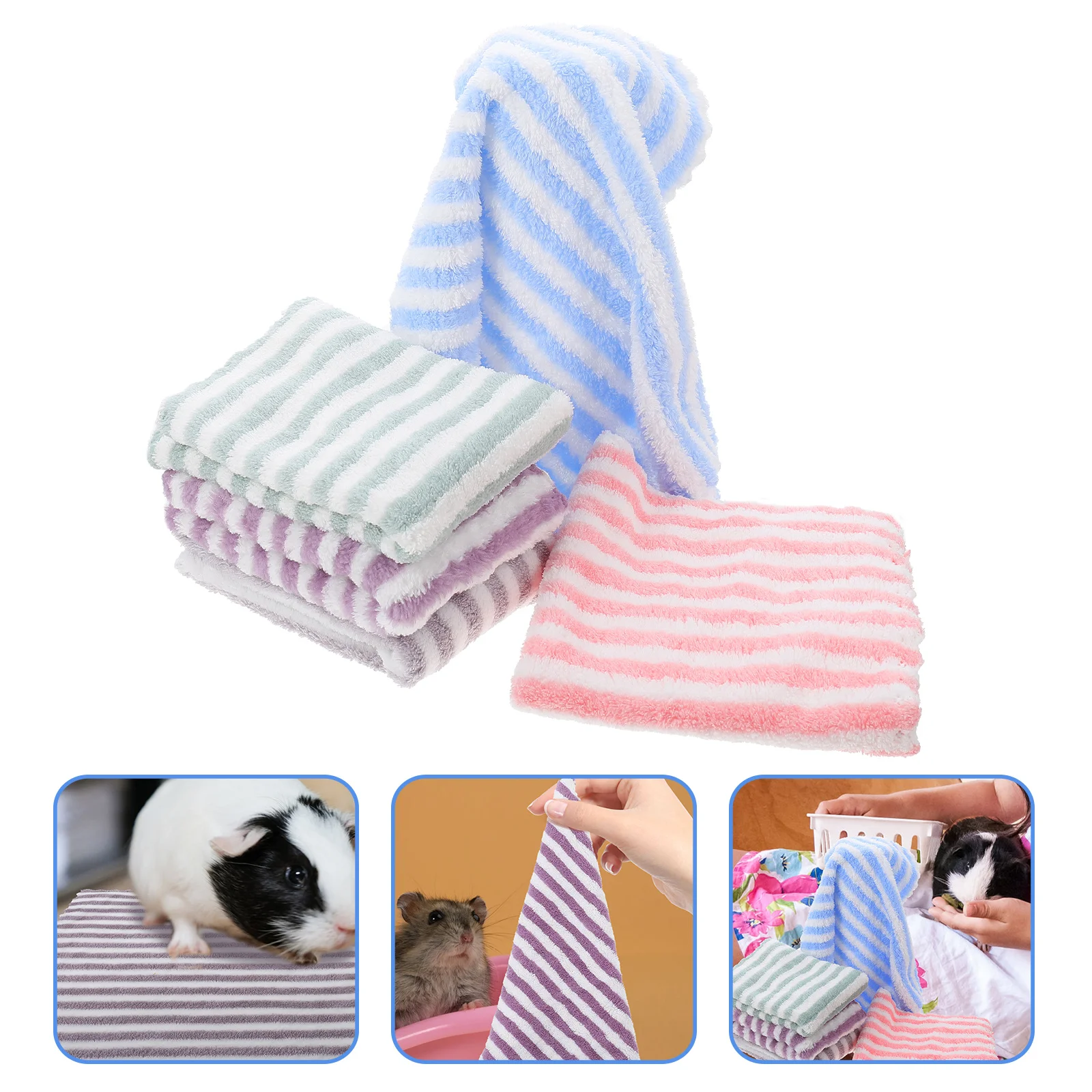 

Guinea Pig Hide Bed Hamster Blanket Bath Towel The Bunny Small Pet Supplies Liner Mug Coral Fleece Syrian