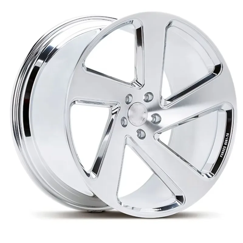 Custom Concave Chrome Dark champagne Racing Rim 17 18 19 20 21 22 Inch Wheels 5 Split Spoke Forged XU40 XU50 AXH70 GRX130 GRS200