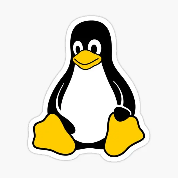 Linux Tux 5PCS Stickers for Living Room Cartoon Anime Art Laptop Decorations Bumper Background Water Bottles Wall Stickers
