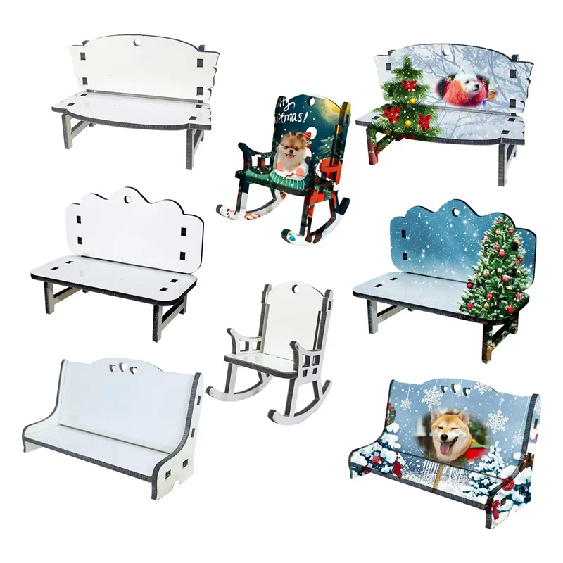 AC23-8 قطعة كرسي الشاطئ ديكور MDF التسامي الحلي على الوجهين التسامي الشاطئ الفراغات كرسي حلية