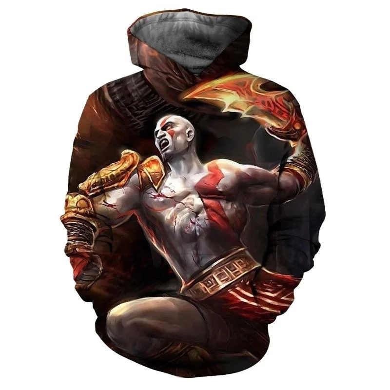 Autumn God Of War Hoodies Game 3D Printed Streetwear Men Women Fashion Oversized Sweatshirts Hoodie Male Pullovers Man Clothing