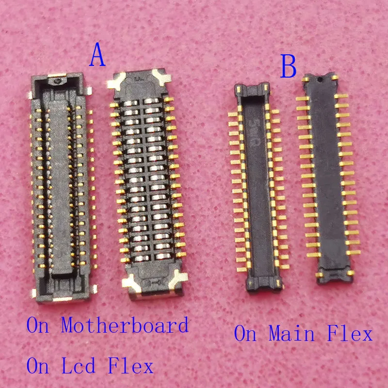 10Pcs Lcd Display Screen Flex Cable FPC Connector For Samsung Galaxy A20 A205 A205F A40S A3050 A407 A407F Plug On Board 34 Pin