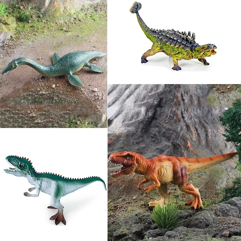 Simulation Animal Dinosaur Model Stegosaurus hadrosaur Tyrannosaurus Figures Cognitive Educational Puzzle Toys Christmas Gifts