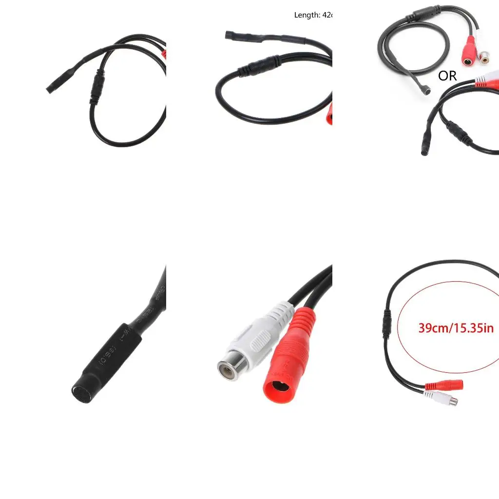Microphone Sensitive Pickup Cable for CCTV Security Monitor DVR Camera
